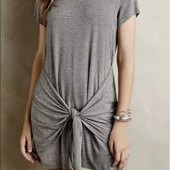 Anthropologie Dolan Left Coast Collection T-Shirt Tie Casual Dress sz Medium - Picture 15 of 15